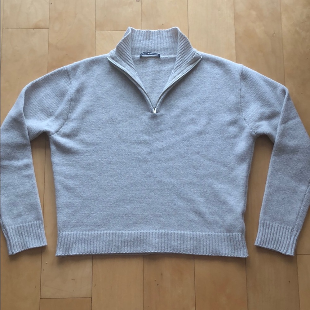 Brandy Melville Wool Half-Zip Sweater
